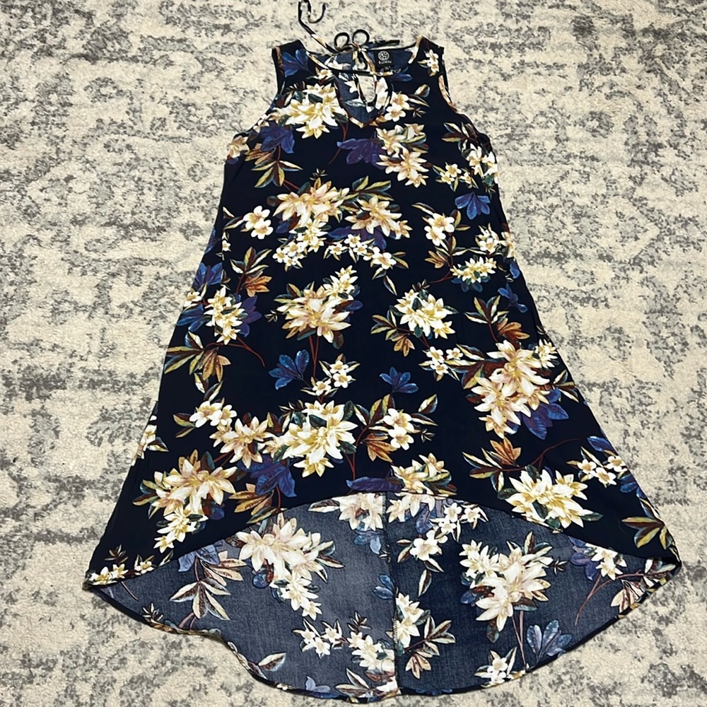 Bobeau Blue Floral Dress Size Large